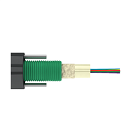 Волоконно-оптический кабель для канализации, легкий, универсальный, гофроброня, силовой элемент проволока, MM 50/125, 12В, LSZH нг(А)-HF, 2,7кН
