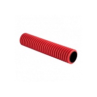Труба гофр. двустенная ПНД/ПНД жесткая d110 мм (6 м) (36 м/уп) красная EKF-Plast