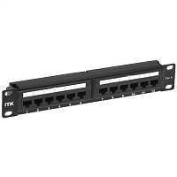 ITK 1U патч-панель кат.6 UTP 12 портов 10" Dual IDC