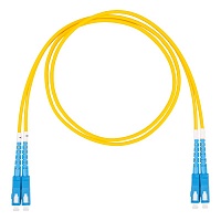 Шнур оптический коммутационный (патч-корд), SC-SC, дуплекс (duplex) OS2, нг(А)-HF, желтый, 7,0 м