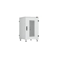 Напольный шкаф серии Lite II 19", 18U, перфорированная дверь, цельнометаллические стенки и задняя дверь, Ш600хВ974хГ800мм, в разобранном виде, серый