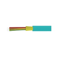 Волоконно-оптический внутриобъектовый кабель Distribution, плотный буфер, MM 50/125 OM3, 4В, LSZH нг(А)-HF, цвет голубой (АКВА)