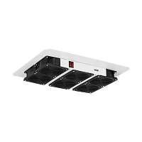 Вентиляторный блок TLK для напольных шкафов серий TFR, TFL, TFA, 6 вентиляторов, нижние решетки пластиковые с фильтром, без шнура питания, серый