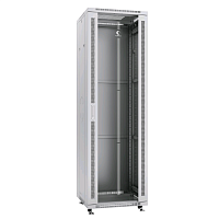 Шкаф монтажный телекоммуникационный 19" напольный для распределительного и серверного оборудования 42U 600x600x2055mm (ШхГхВ) передняя стеклянная и за