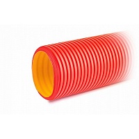 ССД 160920-8K Двустенная труба ПНД жесткая для кабельной канализации д.200мм, SN8, 750Н, 6м, цвет красный