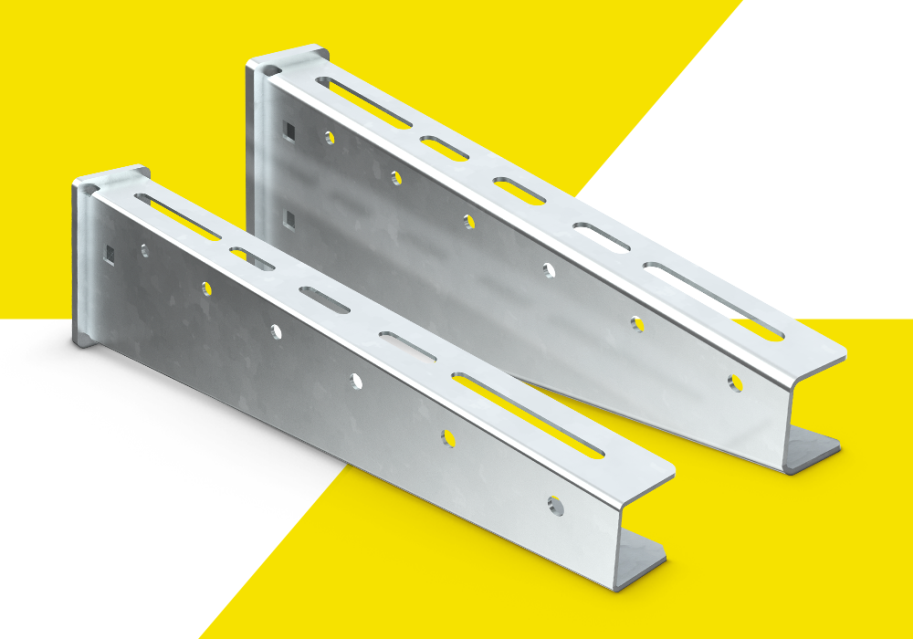 Консоли СО и ВО с гальваническим цинковым покрытием — для средних и высоких нагрузок.