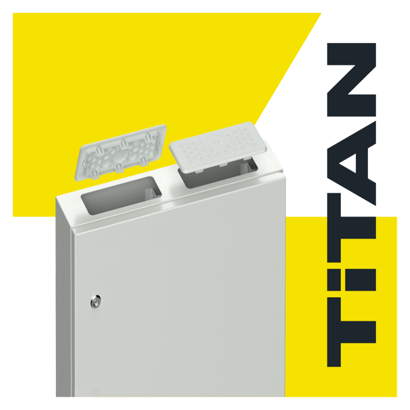 Двухкомпонентный кабельный ввод в корпусах ЩРн TITAN — новый стандарт надежности и удобства монтажа.