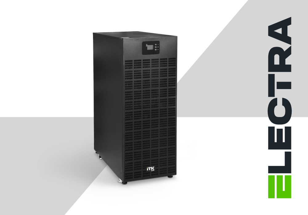 Трехфазные онлайн ИБП ELECTRA OB 80–120 кВА — двойное преобразование для непрерывного питания оборудования.