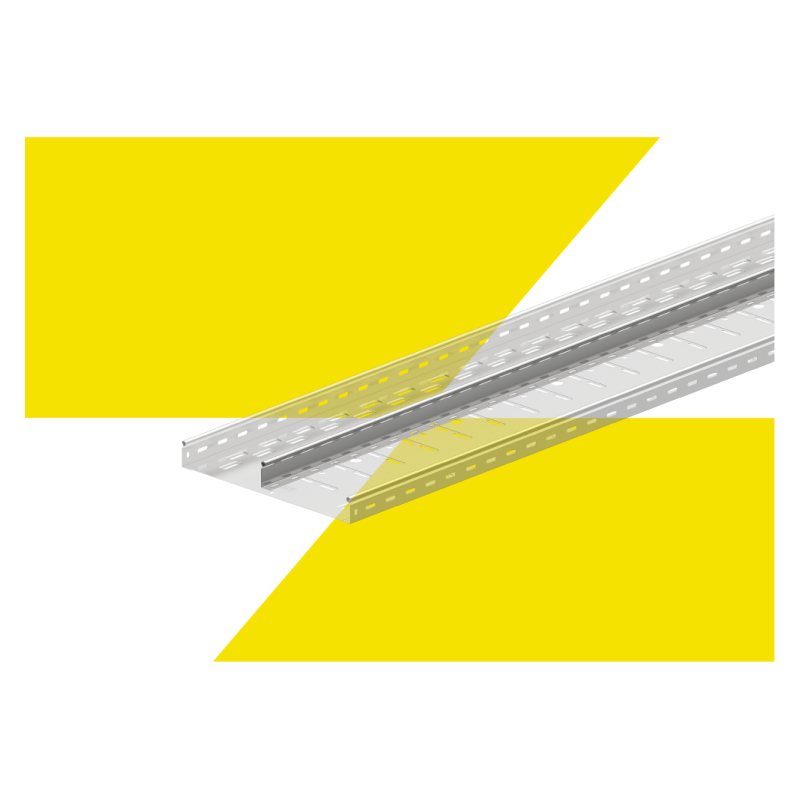 Разделительная перегородка для металлических лотков — обновленный конструктив для удобного и безопасного монтажа.