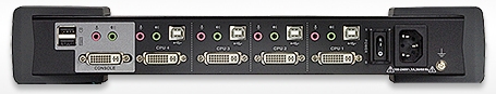 4-портовый защищенный KVM-переключатель CS1184 USB DVI