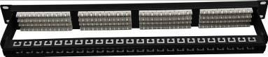 Патч-панель 19" UTP 48xRJ45 кат.5е, 1U, Dual Type IDC, цвет черный (Premium Line)