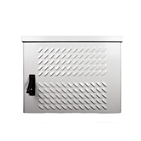 Шкаф уличный всепогодный настенный 12U (Ш600 × Г500), нерж. сталь, компл. Т1 с контр. MC1 и датчиками