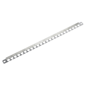 Органайзер кабельный горизонтальный 19" для крепления стяжек, оцинкованный