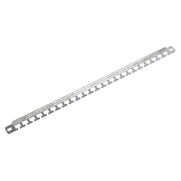 Органайзер кабельный горизонтальный 19" для крепления стяжек, оцинкованный