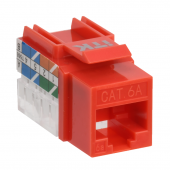ITK Модуль Keystone Jack кат.6A UTP 110 IDC 90град красный