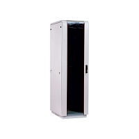 Шкаф телекоммуникационный напольный 48U (600 × 600) дверь стекло