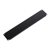 Фальшпанель в шкаф 19" 2U, цвет черный