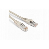Патч-корд F/UTP, экранированный, Cat.5e, LSZH, 1.5 м, серый