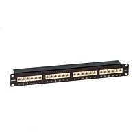 Патч-панель 19",1U,CAT6A, 24 порта RJ45, экранированная