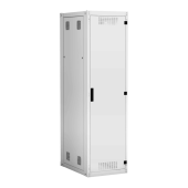 Напольный шкаф NETLAN 19", 42U, металлическая дверь, цельнометаллические стенки, Ш600хВ1996хГ800мм, в разобранном виде, серый