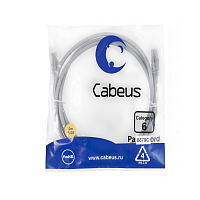 Патч-корд U/UTP, категория 6, 2xRJ45/8p8c, неэкранированный, серый, PVC, 2м