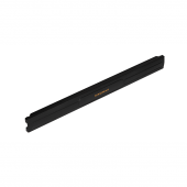 Панель заглушка NIKOMAX 19", 1U, на защелке, пластиковая, черная