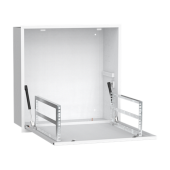LINEA R Шкаф встраиваемый потолочный 6U 600х600мм дверь металлическая белый