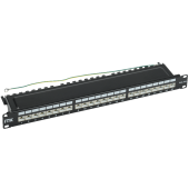 ITK 1U патч-панель кат. 6A STP 24 пт. экран. Dual IDC