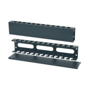Кабельный организатор металлический с крышкой, 19", 2U