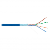 Кабель NIKOMAX F/UTP 4 пары, Кат.5e (Класс D), тест по ISO/IEC, 100МГц, одножильный, BC (чистая медь), 24AWG (0,52мм), полимерный материал нг(А)-HF, в