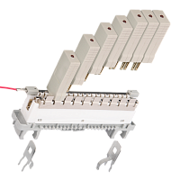 Модуль защиты плинтов по току и напряжению NIKOMAX, на 1 пару, индикация перегрузки по току, используется с шиной заземления