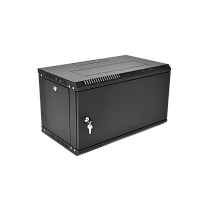 Шкаф телекоммуникационный настенный сварной 6U (600 × 660) съёмные стенки, дверь металл, чёрный