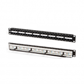 Патч-панель высокой плотности 19", 1U, 48 портов RJ-45, категория 5e, Dual IDC