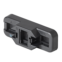 Терминал монтажный для коммутационных модулей типа Keystone ЛАНЮНИОН 90° и 180°, цвет черный