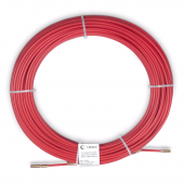 Устройство для протяжки кабеля в стояках и трубах межэтажных конструкций мини УЗК в бухте, 60м (диаметр стеклопрутка 6 мм)