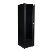 Шкаф нап. 19", 32U 600х600, перед. дв. стек, задн. стен., мет, чер.