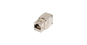 Модуль-вставка NIKOMAX типа Keystone, Кат.8 (Класс I), 2000МГц, RJ45/8P8C, самозажимной, T568A/B, полный экран, металлик - гарантия: 5 лет расширенная