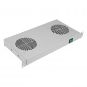 Вентиляторный модуль , 2 вентилятора с термодатчиком без шнура питания 35С ВМ-2-19" 48В ССД