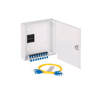 Кросс настенный ВО 8xSC SM 9/125 "Мини" (укомплектованный)
