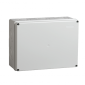 Коробка КМ41272 распаячная для о/п 240х195х90 мм IP55 (RAL7035, кабельные вводы 5 шт)