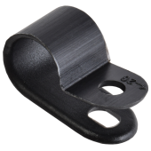 Скоба крепежная 9мм нейлоновая черная (50шт) IEK