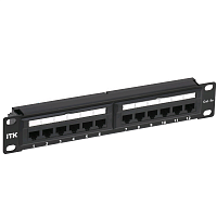 ITK 1U патч-панель кат.5E UTP 12 портов 10" Dual IDC