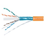 Кабель витая пара экранированная FTP (F/UTP), категория 6, 4 пары (23 AWG), одножильный, LSZH, нг(А)-HF, (50 м)