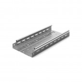 Металлический лоток перфорированный 200х50х3000, толщ. 0,7 мм, Сендзимир цинк