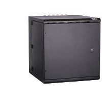 Настенный двухсекционный шкаф 19", 6U, металлическая дверь, промышленный, степень защиты IP55, Ш600хВ370хГ600мм, черный.