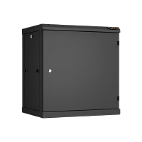Настенный разборный шкаф TLK 19", 12U, металлическая дверь, Ш600хВ636хГ450мм, 2 пары монтажных направляющих, черный