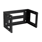 Рама настенная регулируемая 300-500мм 6U черная