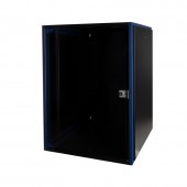 Шкаф настен. 19", 18U 600х600, дв. стек, чер.