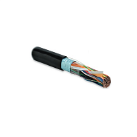 Кабель витая пара, экранированная F/UTP, категория 3, 50 пар (24 AWG), одножильный (solid), экран-фольга, внешний, UV PE, -40°C - +60°C, черный