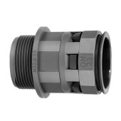 Муфта труба-коробка DN 23 мм, М25х1,5, полиамид, цвет черный